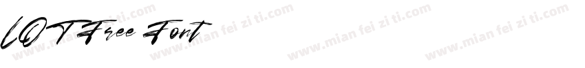 LOT Free Font字体下载字体转换